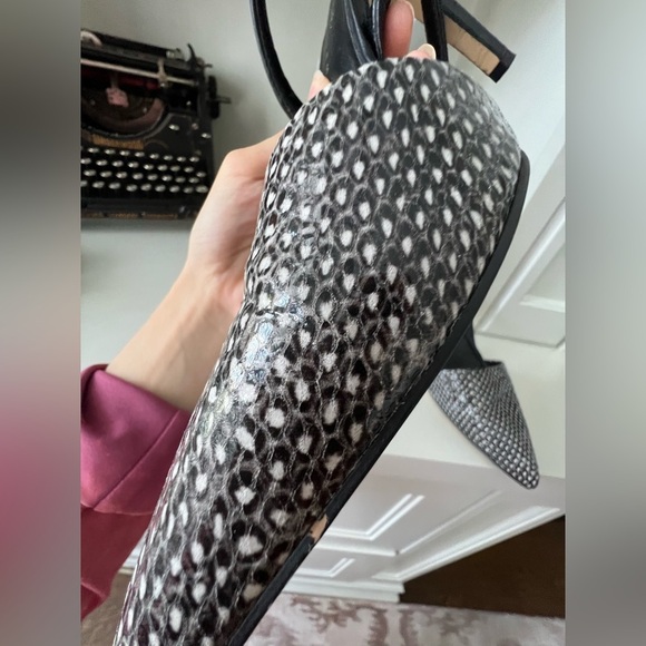 LORD & TAYLOR 424 FIFTH Pointed Toe strappy Heels Leather Women’s size 10 - Picture 6 of 16